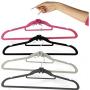 20pcs Random Color Creative Mini Flocking Clothes Hanger Easy Hook Closet Organizer Home Product