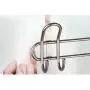 Leoie Nail Free Door Back Iron Hanger for Clothes Towel Hats Storage