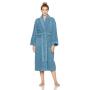 Pinzon Terry Bathrobe 100% Cotton, Marine, Small / Medium