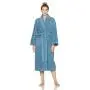 Pinzon Terry Bathrobe 100% Cotton, Marine, Small / Medium