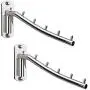 Folding Wall Mounted Clothes Hanger Rack Wall Clothes Hanger Stainless Steel Swing Arm Wall Mount Clothes Rack Heavy Duty Drying Coat Hook Clothing Hanging System Closet Storage Organizer - 2Pack Folding Wall Mounted Clothes Hanger Rack Wall Clothes Hanger Stainless Steel Swing Arm Wall Mount Clothes Rack Heavy Duty Drying Coat Hook Clothing Hanging System Closet Storage Organizer - 2Pack