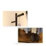 Modern Clothing Rack Customized Garment Display Rack With wood Board Floor-Standing Hangers Clothes Shelves for Showroom Retail Store Black Gold