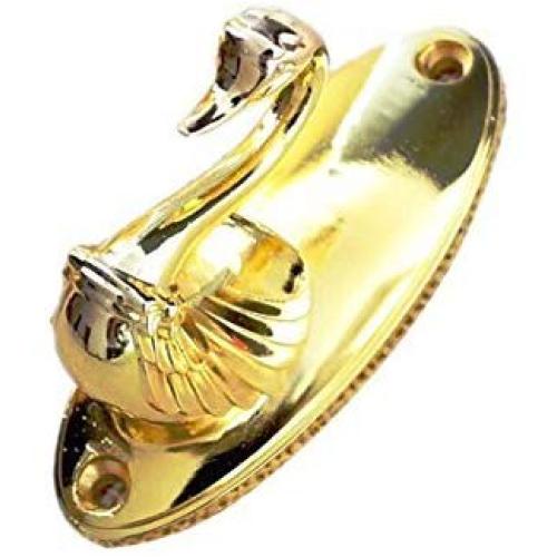 Fongbay New Style Art Zinc Alloy Metal Tieback Multi Use Wall Coat Hook Curtain Hook Holdbacks Clothes Hanger Wall Hooks (Carving Hollow Out Design) (Gold)