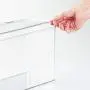 InterDesign 67630 5.5" X 13.3" X 7" Clear Kitchen Binz Stackable Storage Boxes With Lid InterDesign 67630 5.5" X 13.3" X 7" Clear Kitchen Binz Stackable Storage Boxes With Lid