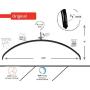 MAWA Reston Lloyd Euro Series Light/Thin Non-Slip Space-Saving 40/PK Clothes Hanger with Bar and Hooks for Pants and Skirts with Clips, Set of 5, Black, Pack of 5,