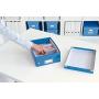 Leitz Click & Store Storage Box, Small Organizer Box, Collapsible, Stackable, Patented Design, Bin, Cabinet, Desk Organizer, Blue (60570036) Leitz Click & Store Storage Box, Small Organizer Box, Collapsible, Stackable, Patented Design, Bin, Cabinet, Desk Organizer, Blue (60570036)