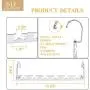 LuLaRine Stainless Steel Magic Hangers Space Saving Hangers Clothes Space Saving Wardrobe Clothing Hanger Organizer Closet (12 Pack)