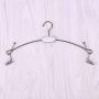 Cabilock Clothes Hanger 5pcs/Pack Stainless Steel Coat Hanger with Curving Tips and Clips for Underwear Bra Panties