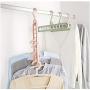 10pcs Random Color Space Saver Saving Wonder Metal Magic Hanger Clothes Closet Organize Hook