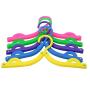Sundell Portable Folding Clothes Hangers, Plastic Foldable Travel Drying Rack Colorful Lightweight Mini Coat Shirts Sweaters Dress Hangers Hook with Anti-Slip Groove for Travel,10Pcs