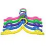 Sundell Portable Folding Clothes Hangers, Plastic Foldable Travel Drying Rack Colorful Lightweight Mini Coat Shirts Sweaters Dress Hangers Hook with Anti-Slip Groove for Travel,10Pcs
