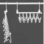 Loouer 6-in-1 Foldable Hanger with Clip Multi-Functional 360° Rotating Hanger Space Saving Cascading Clothes Organizer for Jeans Pants Shirt Loouer 6-in-1 Foldable Hanger with Clip Multi-Functional 360° Rotating Hanger Space Saving Cascading Clothes Organizer for Jeans Pants Shirt