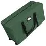 ProPik Holiday Rolling Tree Storage Bag, Large Heavy Duty Storage Container, 22&quot H X 16&quot W X 50&quot L with 2 Wheels & Handles Fits Up to 6 Foot Tall Disassembled Trees 600D Oxford (Green)