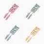 JCBIZ 2PCS Blue Portable Folding Hanger with Clip Multi-Function Foldable Household Anti-Slip Clothes Hangers for Traveling