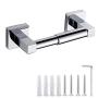 SEVICAT Spring Toilet Paper Holder, Tissue Paper Roll Holder Wall Mount Chrome, Toilet Paper Roll Holder Storage Bathroom Traditional Pivot Towel Dispenser Tissue Hanger