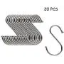 S Shaped Hooks Hanging 5 Size Stainless Steel Hooks Hangers for Kitchenware Pan Pots Utensils Clothes Bags Towels Plants Kitchen, Work Shop, Bathroom, Garden 20PCS S Shaped Hooks Hanging 5 Size Stainless Steel Hooks Hangers for Kitchenware Pan Pots Utensils Clothes Bags Towels Plants Kitchen, Work Shop, Bathroom, Garden 20PCS