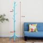 KOSGK 8 Hook Free Standing Wood Coat Rack Entryway Coat Tree Hat Hanger Eco-Friendly Hanging Clothes Rack 49×176CM (Color : Blue) KOSGK 8 Hook Free Standing Wood Coat Rack Entryway Coat Tree Hat Hanger Eco-Friendly Hanging Clothes Rack 49×176CM (Color : Blue)