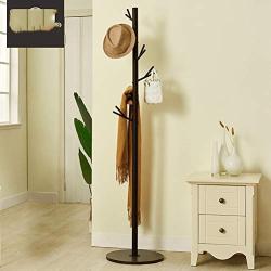 Y.H.Valuable Coat Racks Standing Coat Racks Metal Hall Trees Coat Rack Stand Hooks Clothes Stand Tree Stylish Wooden Hat Coat Rail Stand Rack Clothes Jacket Storage Hanger Organiser Entryway Furniture