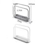 Vaorwne Rag Soap Rack Plastic Countertop Organizer Rack Detachable Dishcloth Sponge Drying Rack Dish Cloth Desktop Rack Hanger Removable Towel Sponge Holder Stand Rack Kitchen(White)