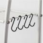 24 Pack 2.4 Inch Black S Shaped Hooks Small Hanging Hangers for Bathroom Bedroom Office Kitchen Garden