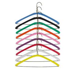 Foam Hanger Covers by Non Slip Grips in 9 Bright Colors | Shoulder Guards for 16 or 17 Inch Hangers | Soft Foam Garment Protector for Lingerie, Tanks & X-Large Clothes | Closet Organizer (Pink)