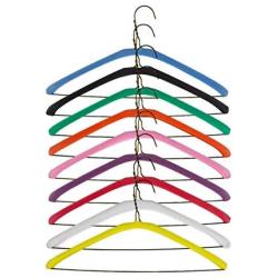 Foam Hanger Covers by Non Slip Grips in 9 Bright Colors | Shoulder Guards for 16 or 17 Inch Hangers | Soft Foam Garment Protector for Lingerie, Tanks & X-Large Clothes | Closet Organizer (Green)