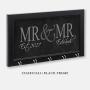 Mr & Mr Key Holder, Gay Gift, Gay Wedding Gift, Key Hanger, Wall Key Rack, Wall Key Holder, Key Holders, Personalized Gift, Home, Housewarming Gift, Wedding Gift