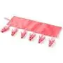 Multifunctional Portable Cloth Hanger Drying Rack Foldable Bathroom Rack Travel Clothespin 6 Clip Hanger Towel Socks Hanger Clip,Sky Blue