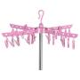 EBTOOLS 3-Tier Collapsible Drying Rack Foldable Stand Laundry Dryer Hanger for Hanging Towels Baby Clothes Socks Underwear(Red)