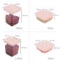Nrpfell 17Pcs/Set Refrigerator Crisper Plastic Storage Boxes Food Container Microwavable Food Fresh Storage Boxes Sealed Crisper for Kitchen-Pink