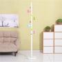 MEIDUO Kids Standing Coat Rack Entryway Coat Tree Coat Rack Stand Hanger Hat Holder Solid Wood Base Jacket,Hat,Clothes,Scarves,Handbags,Umbrella (Color : White)