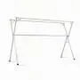LiuJianQin Drying rack? ZXQZ Clothes Rack/Folding / Telescopic Double Pole/Stainless Steel Clothes Hanger/Outdoor Balcony X-type Clothes Hanger Clothes hanger? (Size : 2.4m)