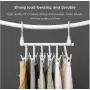2pcs Space Saving Clothes Hanger with Hook Wardrobe Closet Organizer Rack 360 Degree Rotary Clip Clothes Rack Decoration 2pcs Space Saving Clothes Hanger with Hook Wardrobe Closet Organizer Rack 360 Degree Rotary Clip Clothes Rack Decoration