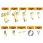 Picture Hangers, Mosskic Picture Hanging Kit Assortment Heavy Duty Picture Photo Frame Hooks for Wall & Wood(230 Pcs)