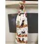 Dogs playing in leaves 100% cotton Plush Hand towel with removable Hanger Handmade by me