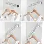 Alise Clothes Hanger Clothing Multiple Hook Wardrobe Hanging System Closet Storage Organizer Holder Wall Mounted,Stainless Steel Brushed Nickel