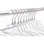10 Quality Metal Hangers, Swivel Hook, Stainless Steel Heavy Duty Wire Clothes Hangers (10, Standard - 17 10 Quality Metal Hangers, Swivel Hook, Stainless Steel Heavy Duty Wire Clothes Hangers (10, Standard - 17