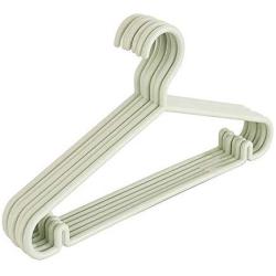 SAASNY Standard Plastic Hangers ? Pack of 20 ? Durable and Slim with Sleek Design ? Green ? Non Slip & Space Saving Clothes Hangers for Drying and Storage