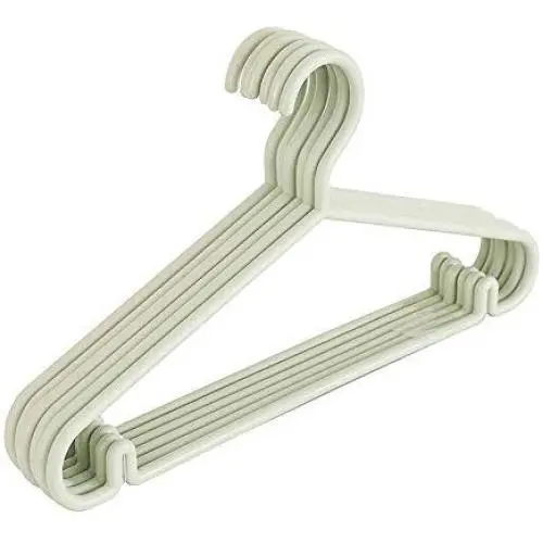 SAASNY Standard Plastic Hangers ? Pack of 10 ? Durable and Slim with Sleek Design ? Green ? Non Slip & Space Saving Clothes Hangers for Drying and Storage SAASNY Standard Plastic Hangers ? Pack of 10 ? Durable and Slim with Sleek Design ? Green ? Non Slip & Space Saving Clothes Hangers for Drying and Storage