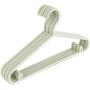 SAASNY Standard Plastic Hangers ? Pack of 20 ? Durable and Slim with Sleek Design ? Green ? Non Slip & Space Saving Clothes Hangers for Drying and Storage