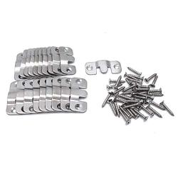 Sydien 43x19mm Flush Mount Picture Hangers Universal Sofa Interlock Bracket Furniture Connector with Screws 20 Pcs