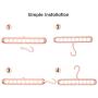 SANDY ANANKE 10 Packs Space Saving Clothes Hangers, Multi Port Hanger Organizer with 9 Slots for Heavy Clothes, Shirts Pants Dresses Coats, Four Colors