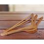 Utopia Home Solid Wooden Suit/Coat Hangers - Ideal for Suits, Coats, Jackets, Pants, Dresses (Bulk Pack of 80, Natural Finish)