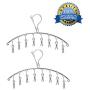 CenYouful Stainless Steel Laundry Drying Rack Windproof Clothes Hanger with 8 Clips for Drying Socks,Drying Towels, Cloth Diapers, Bras, Baby Clothes,Underwear,Hat, Socks Gloves (Set of 2) CenYouful Stainless Steel Laundry Drying Rack Windproof Clothes Hanger with 8 Clips for Drying Socks,Drying Towels, Cloth Diapers, Bras, Baby Clothes,Underwear,Hat, Socks Gloves (Set of 2)