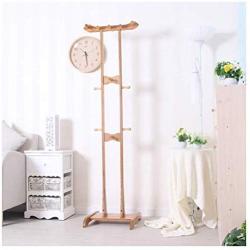 LLDDP Coat Hooks Wall Coat Racks European Coat Rack Creative Bamboo Clothes Rack Simple Modern Hanger Living Room Multi-Function Floor Hanger Hall Tree Free Standing Garment Racks
