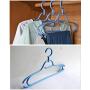 Durable Non-Slip Plastic Clothes Hangers with Rotary Hook Heavy Duty Standard Hanger for Coats,Pants,Skirt,Suit,Jackets,Dress Pack 6