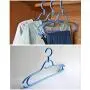 Durable Non-Slip Plastic Clothes Hangers with Rotary Hook Heavy Duty Standard Hanger for Coats,Pants,Skirt,Suit,Jackets,Dress Pack 6