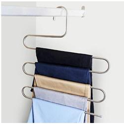 5 Layers 5pcs Multi Functional Clothes Hangers Pants Storage Hangers Cloth Rack Multilayer Storage Cloth Hanger