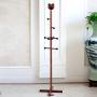 LYHOME Coat Rack Solid Wood Childrens Coat Rack Landing Cartoon Cute Hanger Simple Coat Rack Creative Hanger Bedroom Clothes Rack Save Space (Color : Brown)
