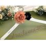 Wedding Dress Hangers - Rose/gold wire Personalized Bridal Hanger with flower,Customized Hanger, Wedding Gift, Wedding Hanger, Bridal shower Gift, Bridesmaid hanger